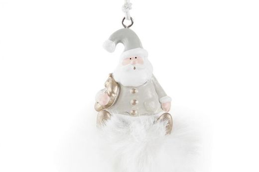 Decorazione Appendi Albero Natale Figura Bianco