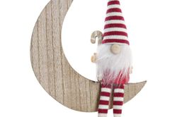 Decoración Colgante Arbol Navidad Madera Gnomo