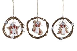 Wooden Hanging Christmas Decoration
