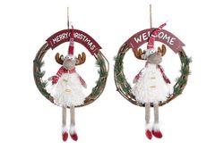 Christmas Door Hanging Decoration Reindeer 38X10X50