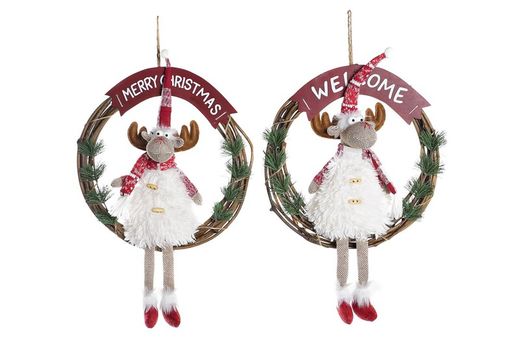 Christmas Door Hanging Decoration Reindeer 38X10X50