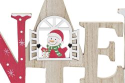 Decoración de MDF 28 x 2 x 16,5 2 Diseños Navidad