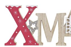 Decoración de MDF 28 x 2 x 16,5 2 Diseños Navidad
