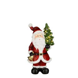Christmas Decoration with LED Light Standing Santa Claus Edelmann