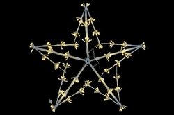 Christmas LED Star Decoration 320 LEDs 85x10x85