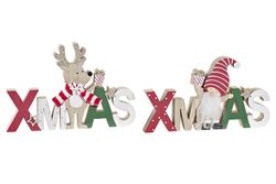 Wooden Christmas Decoration Xmas 23x5x13