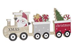Wooden Christmas Train Decoration 38x2x16