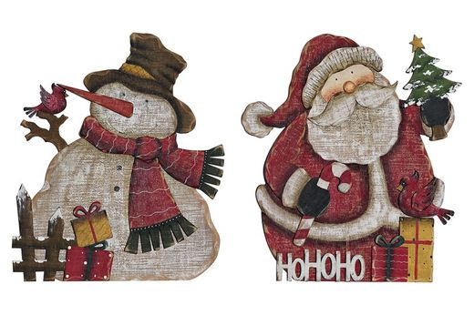 Decoración navidad madera para colgar en la pared
