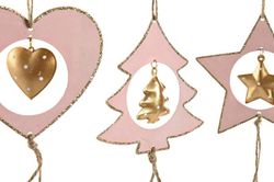 Decoración Navidad Metalico Corazon Estrella Arbol