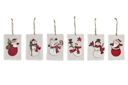 Christmas tree decoration wooden plaque
