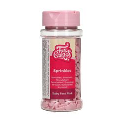 Decoración postres piececitos bebé rosa 55 grs funcakes