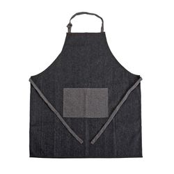 Delantal de cocina azul