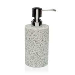 Dispenser di sapone da bagno effetto terrazzo bianco