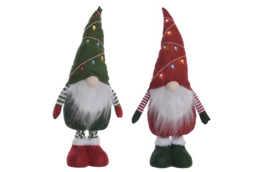 Elfo Navideño LED de Poliéster 68 cm, 2 Diseños