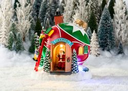 Escena Navideña Papá Noel en Casa a Pilas 19,5 x 18 x 22 cm Edelmann