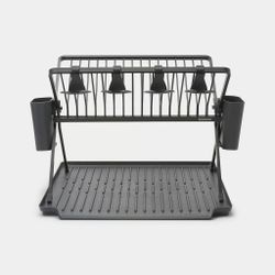 Escurreplatos plegable grande Gris Oscuro Brabantia