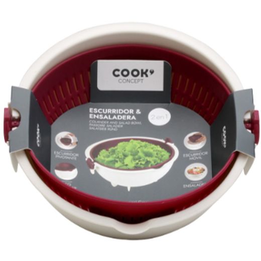 Escurridor ensalada 2 en 1