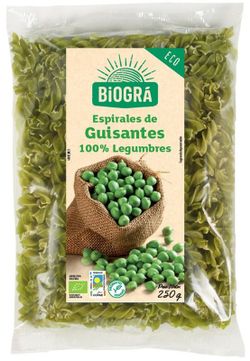 Espiral de guisantes Legumbres Ecológicas Biogra 250 grs