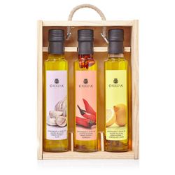 Estuche 3 condimentos la chinata aceite oliva