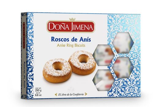 Doña Jimena Anice Roscos Cassa da 250 grammi Speciale Natale
