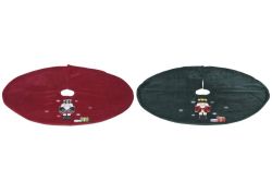 Faldón Árbol de Navidad de Poliéster 90 x 2 x 90 Cascanueces 2 Diseños