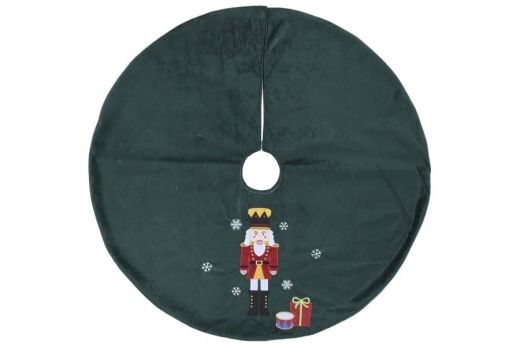 Faldón Árbol de Navidad de Poliéster 90 x 2 x 90 Cascanueces 2 Diseños