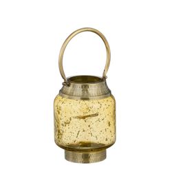 Farol Navideño Decorativo Yiva Amarillo Antiguo 20 x 16 cm Edelmann