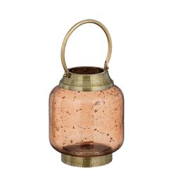 Farol Navideño Decorativo Yiva Marrón Antiguo 23 x 18 cm Edelmann