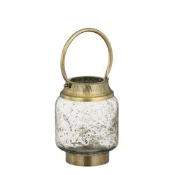 Farol Navideño Decorativo Yiva Vidrio Antiguo 23 x 18 cm Edelmann