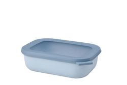 Fiambrera cirqula rectangular 1000 ml  azul nórdico