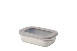 Fiambrera cirqula rectangular 500 ml  blanco nórdico