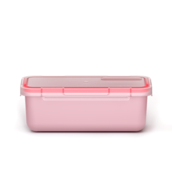 Fiambrera Contenedor hermético 0,75 litros rosa pastel Nomad Valira