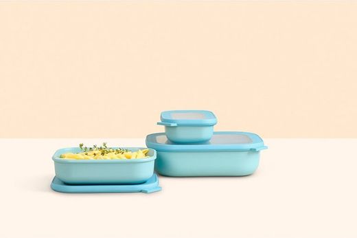 Hermetisk rektangulär lunchlåda 500 ml Svart Nordico Cirqula Mepal