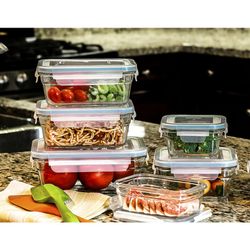 Fiambrera Vidrio Hermético Rectangular 1.9L Glasslock
