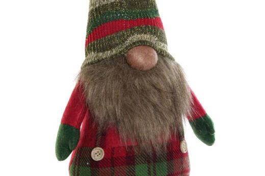 Figura 20 x 10 x 55 80 Gnomo Multicolor de Navidad