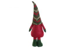 Figura 20 x 11 x 55 Gnomo Multicolor de Navidad