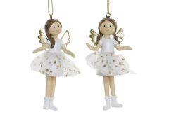 Julfigur ängel till julgran chic