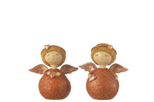 Figurine Ange Noël Cœur Cuivre Moyen Jolipa