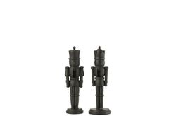 Black Medium Christmas Nutcracker Figure