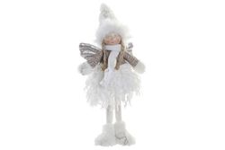 White Christmas angel figure 37 cm