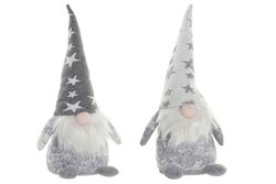 Christmas gnome figure white 32 cm