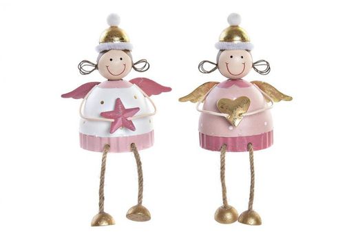 Figurine Fée Rose Doré Noël