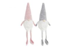 Christmas Figure with LED Lights Pink and Gray