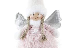 Figur Jule Hønse Pink Hvid Mellem
