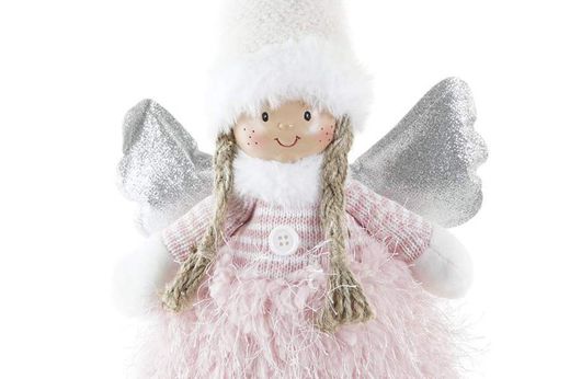 Figur Jule Hønse Pink Hvid Mellem