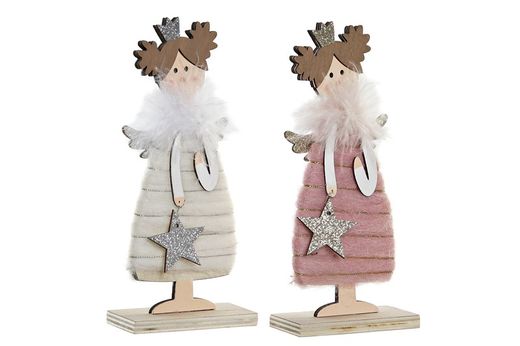 Christmas wooden angel figure 20 cm