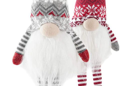Medium Plush Christmas Gnome Figure with LED Light