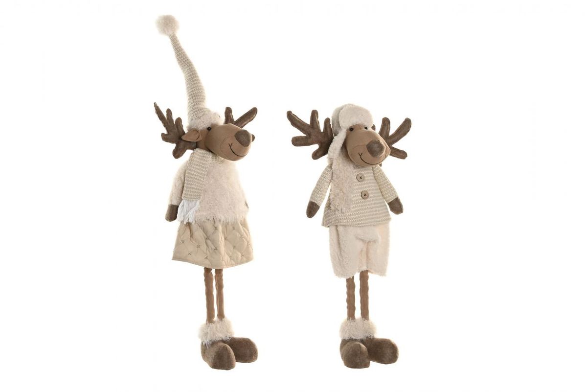 Figura Navidad Reno Pie Extensible Ideal Regalo