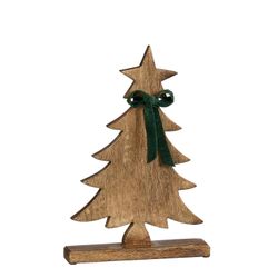 Figura Navideña Árbol Marrón FSC 21 x 6 x 31 cm Edelmann