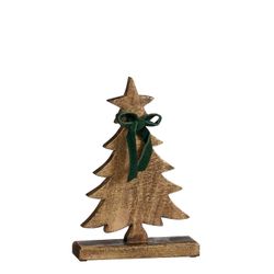 Figura Navideña Árbol Marrón FSC 28 x 6,5 x 42 cm Edelmann